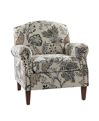 Gianluca Traditional Armchair with Nailhead Trims