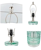 510 Design Luxuria Textured Glass and Acrylic Base Table Lamp