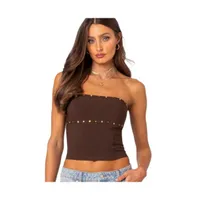 Women's Darcy studded lace up corset top