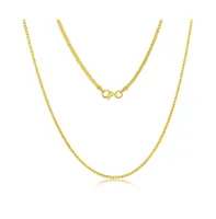 Franco Chain 1.5mm Sterling Silver or Gold Plated Over Sterling Silver 24" Necklace