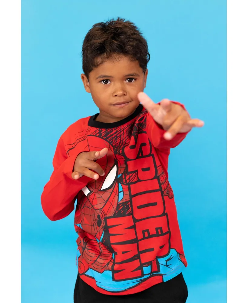 Marvel Avengers Spider-Man 2 Pack Long Sleeve Graphic T-Shirt Toddler| Child Boys