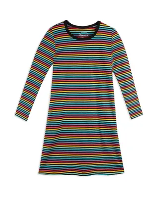 Mightly Toddler Fair Trade Organic Cotton Girls Long Sleeve T-Shirt Dress