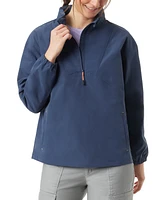 Bass Outdoor Women's Ripstop Stow-able Half-Zip Jacket