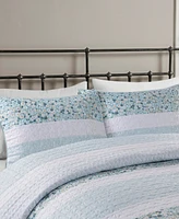 Madison Park Caralie Seersucker 4 Piece Quilt Set