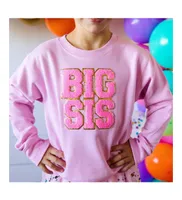 Little and Big Girls Sis Patch Sweatshirt