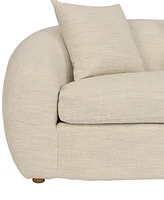 Molly 96.5" Upholstered Curved Sofa