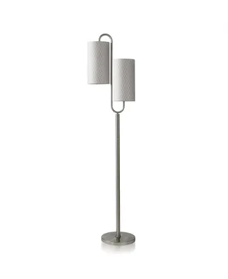 66.75" Modern Double Curve Floor Lamp