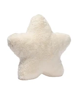 Lambs & Ivy Star Pillow Plush - Ultra Soft Creamy White