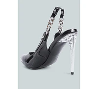 Women's Coveted Stiletto Heeled Slingback Sandals