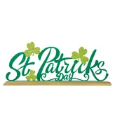 Glitzhome 16" L St. Patrick's Metal Table Decor