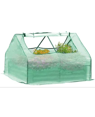 Aoodor 51''x39''x35.4''. Green Outdoor Mini Greenhouse Water Resistant - Green