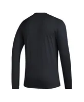 Men's adidas Black Seattle Sounders Fc Club Dna Long Sleeve Aeroready T-shirt