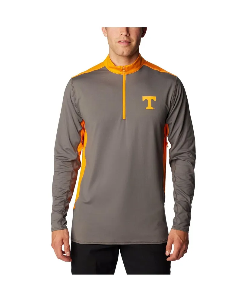 Men's Columbia Gray Tennessee Volunteers Tech Trail Omni-Shade Quarter-Zip Sweatshirt