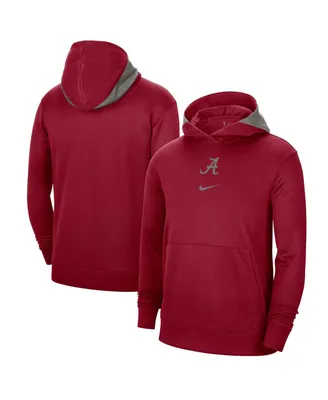 Men's Nike Crimson Alabama Tide Team Basketball Spotlight Performance Pullover Hoodie