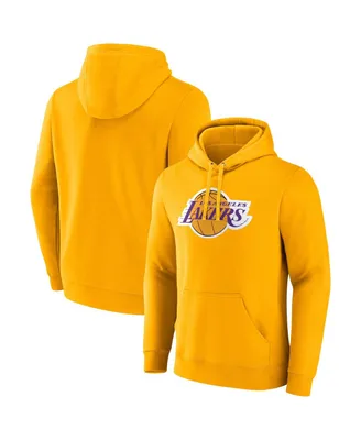 Men's Fanatics Gold Los Angeles Lakers Primary Logo Pullover Hoodie