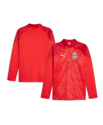 Men's Puma Red Chivas 2023/24 Quarter-Zip Fleece Top