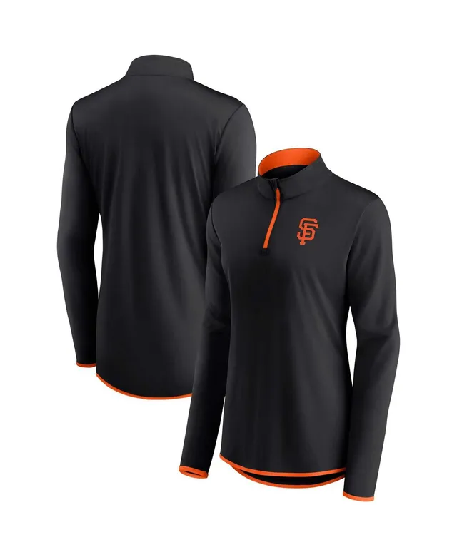 Fanatics Women's Fanatics Branded Black San Francisco Giants Corner  Quarter-Zip Top