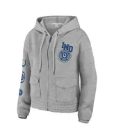 Women's Wear by Erin Andrews Heather Gray Indianapolis Colts Full-Zip Hoodie