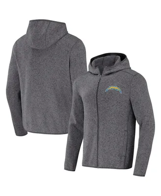 Men's Nfl x Darius Rucker Collection by Fanatics Gray Los Angeles Chargers Fleece Pullover Hoodie