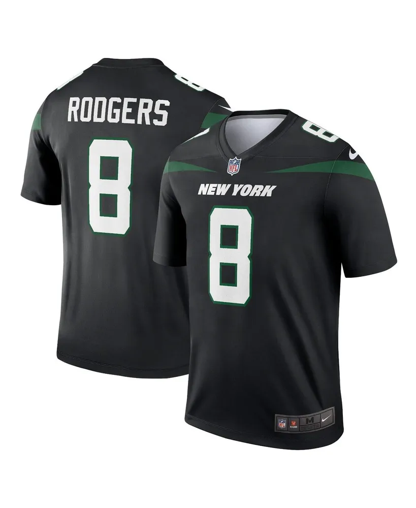 Men's Nike Aaron Rodgers Stealth Black New York Jets Alternate Legend Player Jersey