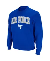 Men's Colosseum Royal Air Force Falcons Arch & Logo Pullover Sweatshirt