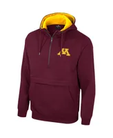 Men's Colosseum Maroon Minnesota Golden Gophers Half-Zip Hoodie