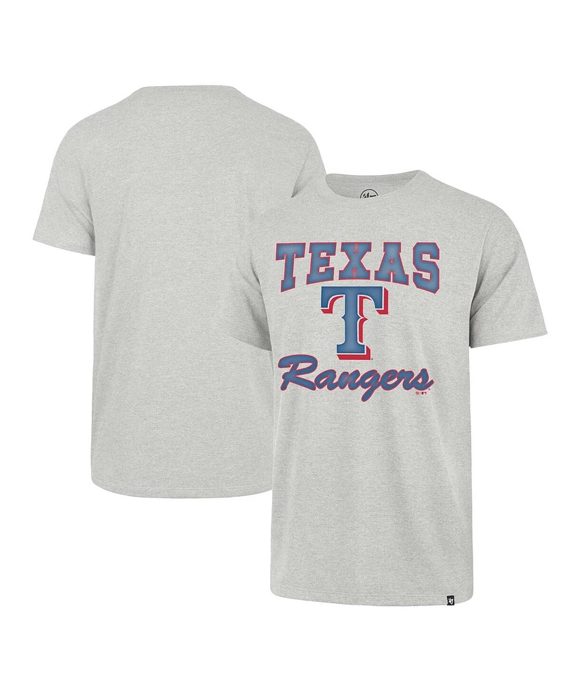 Men's '47 Brand Heather Gray Texas Rangers Sandy Daze Franklin T-shirt