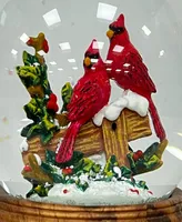 Ashfield & Harkness Woodland Cardinal Pair Snow Globe