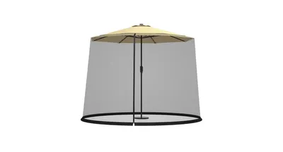 9 -10 Feet Outdoor Umbrella Table Screen Mosquito Bug Insect Net