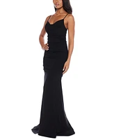 B Darlin Juniors' Sweetheart-Neck Ruched Sleeveless Gown