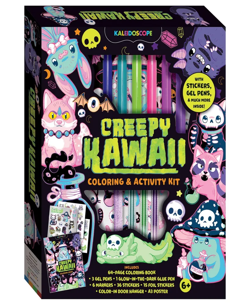 Kaleidoscope Creepy Kawaii Coloring Activity Kit