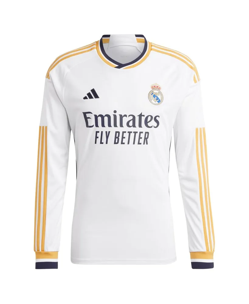 Men's adidas Real Madrid 2023/24 Home Replica Long Sleeve Jersey