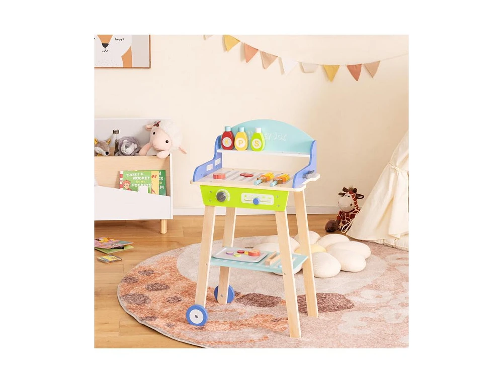 Kid's Pretend Barbecue Grill Play Set