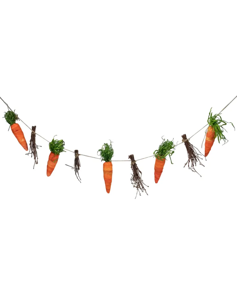 Northlight 3.25' Carrots and Twigs Artificial Easter Garland