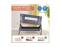 3-in-1 Baby Bassinet with Double-Lock Design and Adjustable Heights