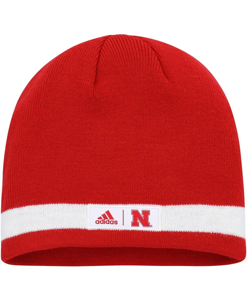 Men's adidas Scarlet Nebraska Huskers Wordmark Beanie