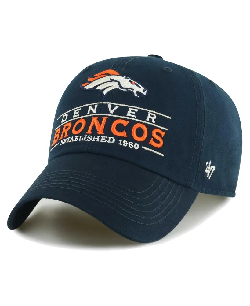 Men's '47 Brand Navy Denver Broncos Vernon Clean Up Adjustable Hat