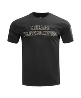 Men's Pro Standard Black Chicago Blackhawks Wordmark T-shirt