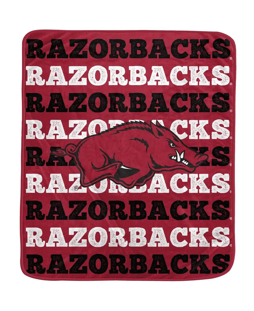 Pegasus Home Fashions Arkansas Razorbacks 60" x 70" Logo Wordmark Plush Blanket