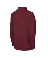 Men's Burgundy Washington Commanders Combine Authentic Raglan Quarter-Zip Top