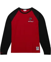 Men's Mitchell & Ness Crimson Alabama Tide Legendary Slub Raglan Long Sleeve T-shirt