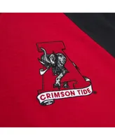 Men's Mitchell & Ness Crimson Alabama Tide Legendary Slub Raglan Long Sleeve T-shirt