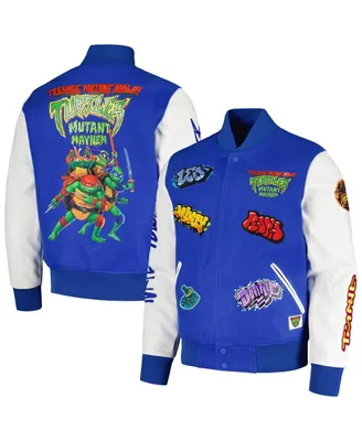 Men's Freeze Max Royal Teenage Mutant Ninja Turtles Turtle Power Varsity Full-Snap Jacket