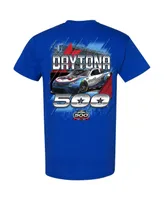 Men's Checkered Flag Sports Royal 2024 Daytona 500 Graphic T-shirt