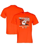 Men's Blue 84 Orange Oklahoma State Cowboys vs. Oklahoma Sooners 2023 Bedlam Score T-shirt