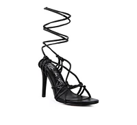 Trixy Knot Lace Up High Heel Sandal