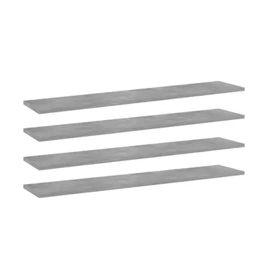 Bookshelf Boards pcs Concrete Gray 39."x7.9"x0.6" Engineered Wood