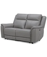 Addyson 64" 2-Pc. Leather Sofa with 2 Zero Gravity Recliners Power Headrests, Created for Macy's