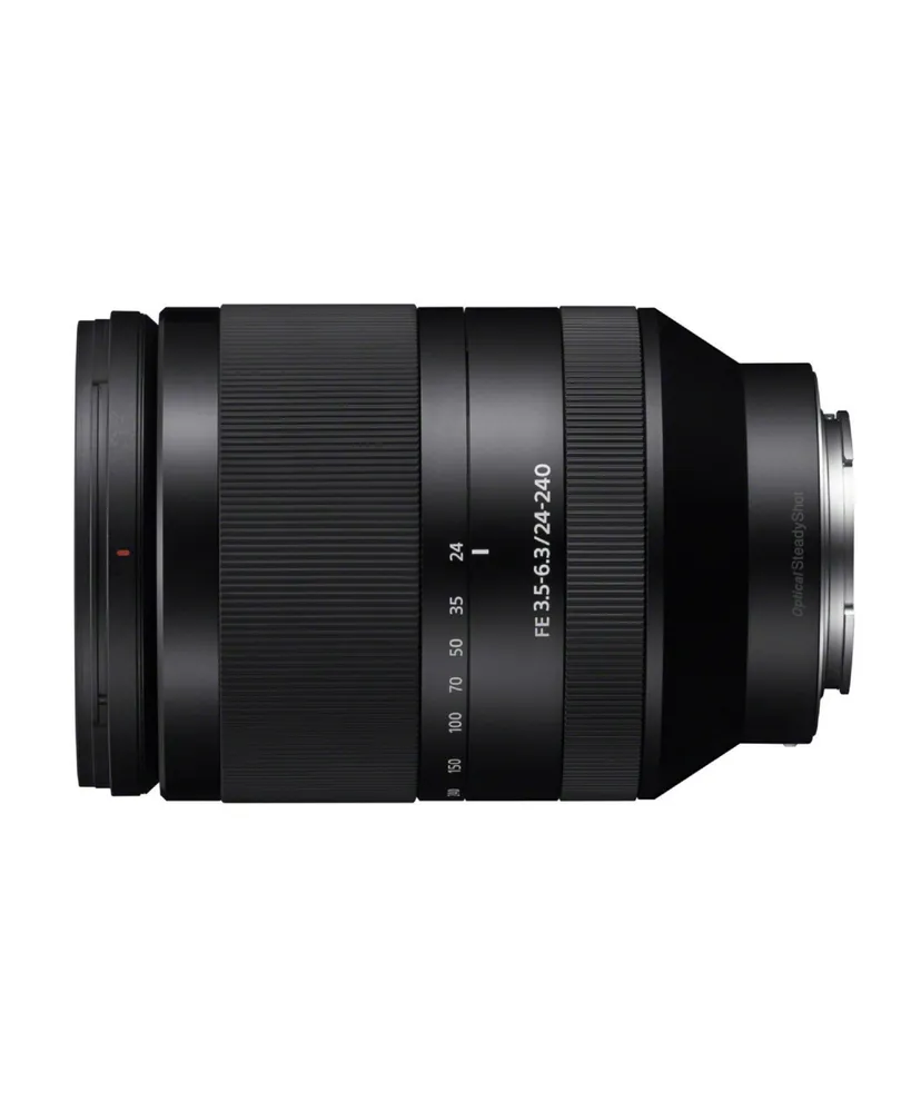 Sony Fe 24-240mm f/3.5-6.3 Oss Full-Frame E-mount Telephoto Zoom Lens Bundle