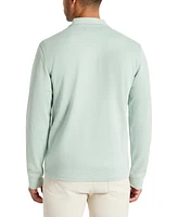 Kenneth Cole Men's Stretch Textured-Knit Quarter-Zip Performance Sweatshirt